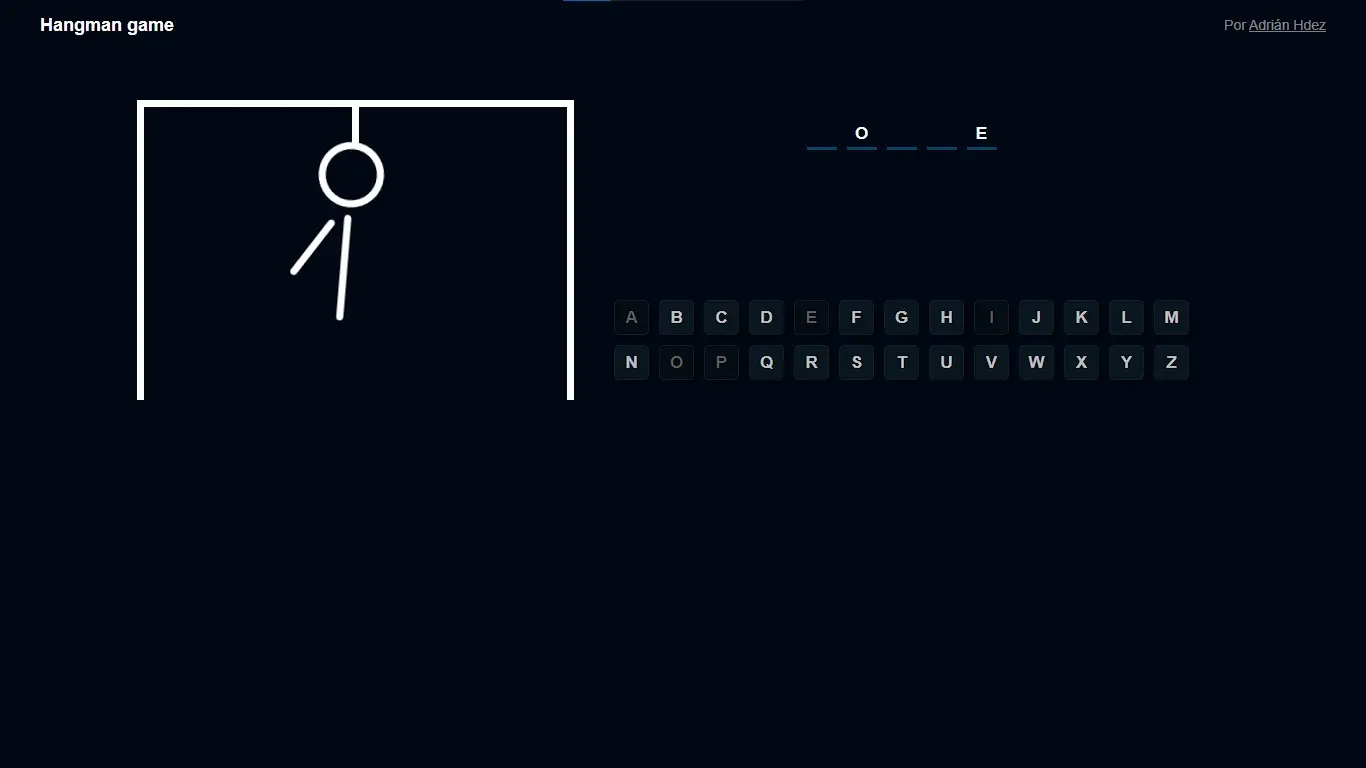 Proyecto Hangman Game