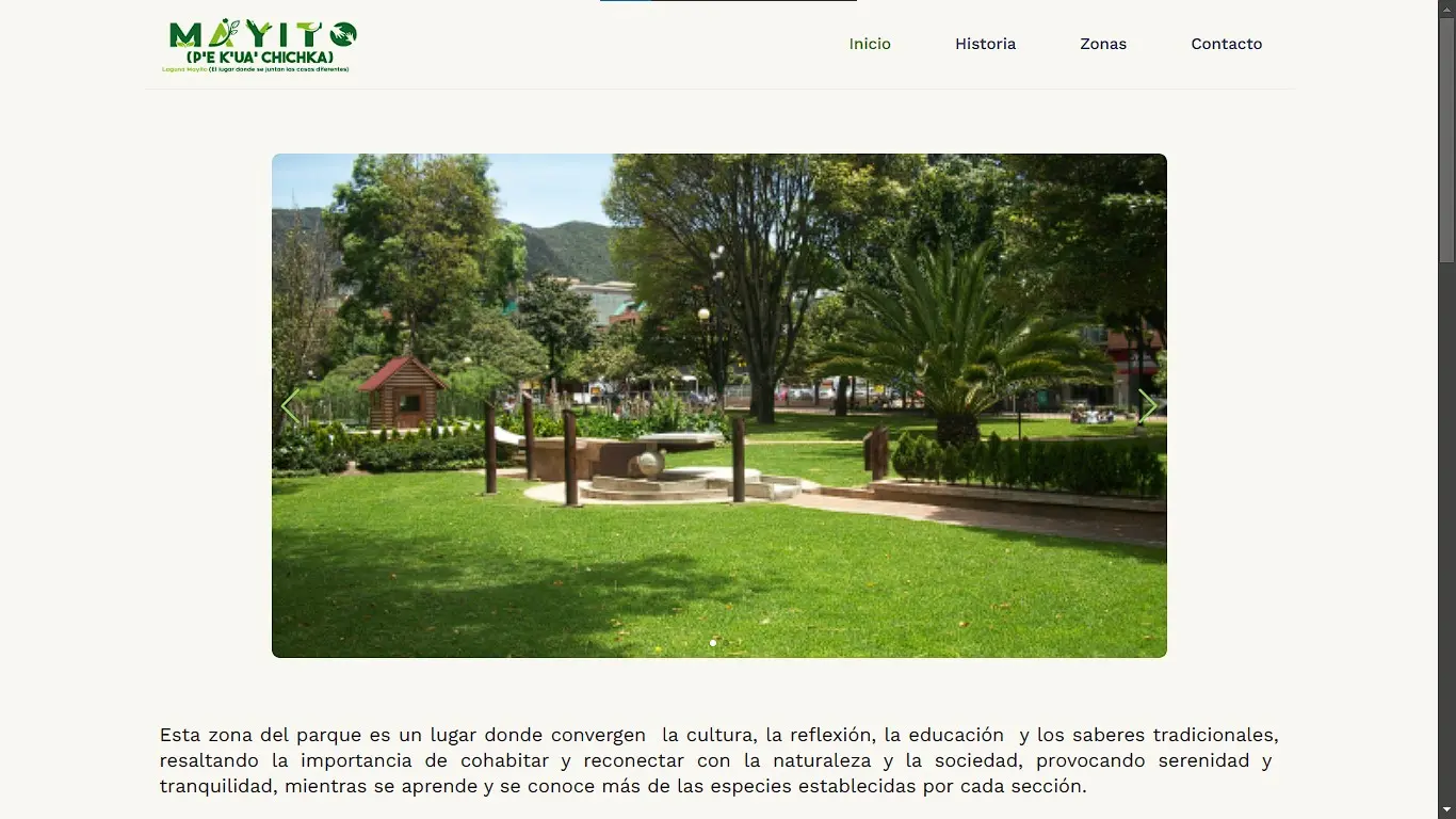 Proyecto Página Web Parque "La pólvora"